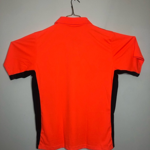 Sport-Dri Regular Fit Men’s Black & Orange Short Sleeve Activewear Athletic Top - Picture 5 of 6